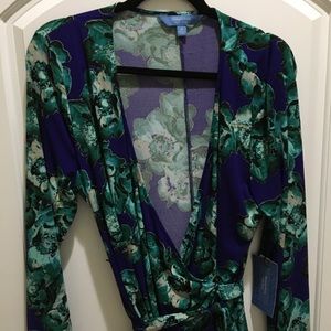 Green/Blue Wrap Dress from Simply Vera